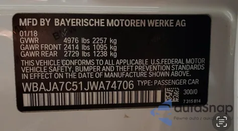 WBAJA7C51JWA74706